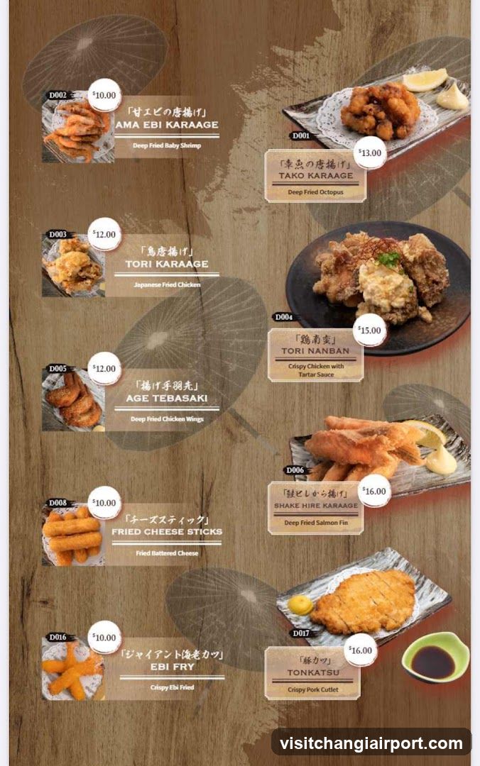 Fried Food Menu
