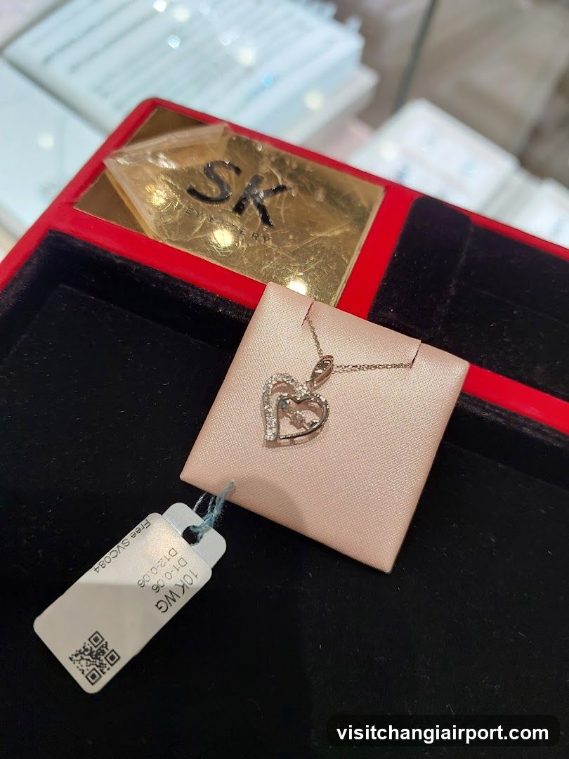 Heart Pendant Necklace Display