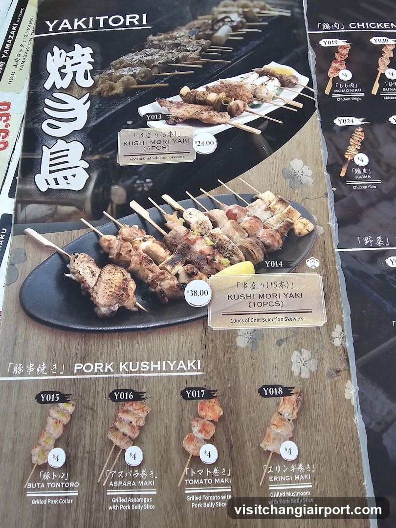 Yakitori Menu