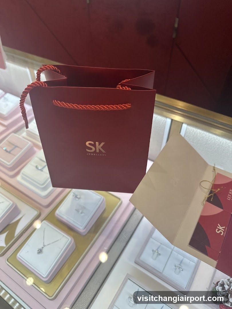 SK Jewellery Shopping Bag and Display Case