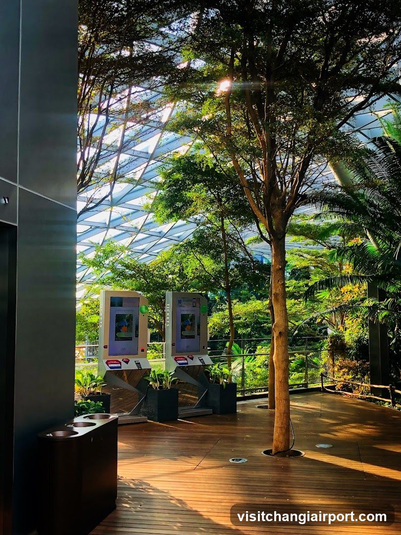 Indoor Garden with Interactive Kiosks