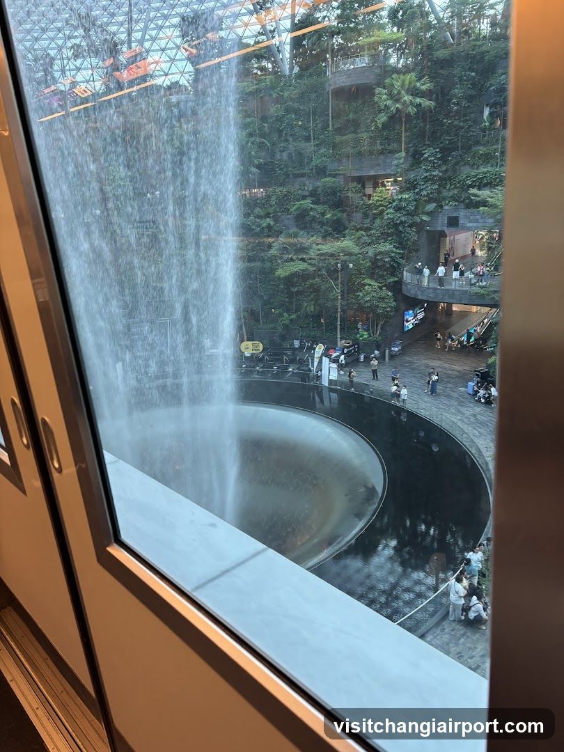 Indoor Waterfall View