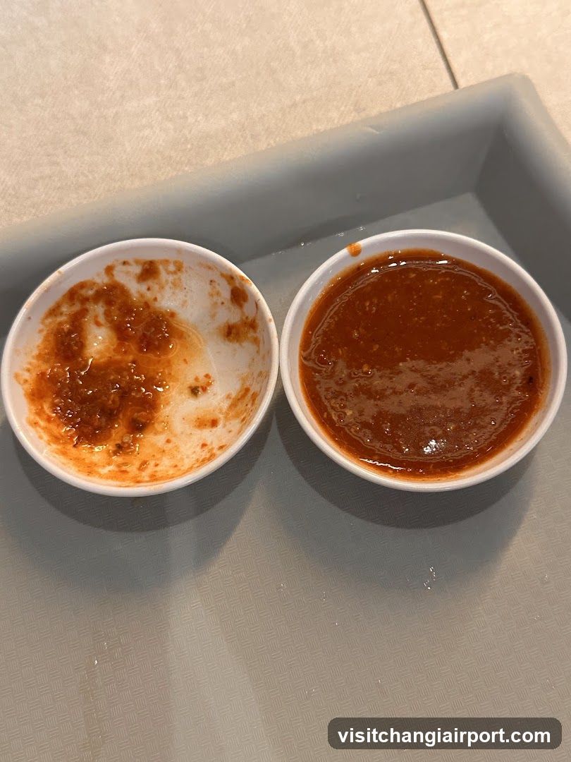 Dipping Sauces on Tray