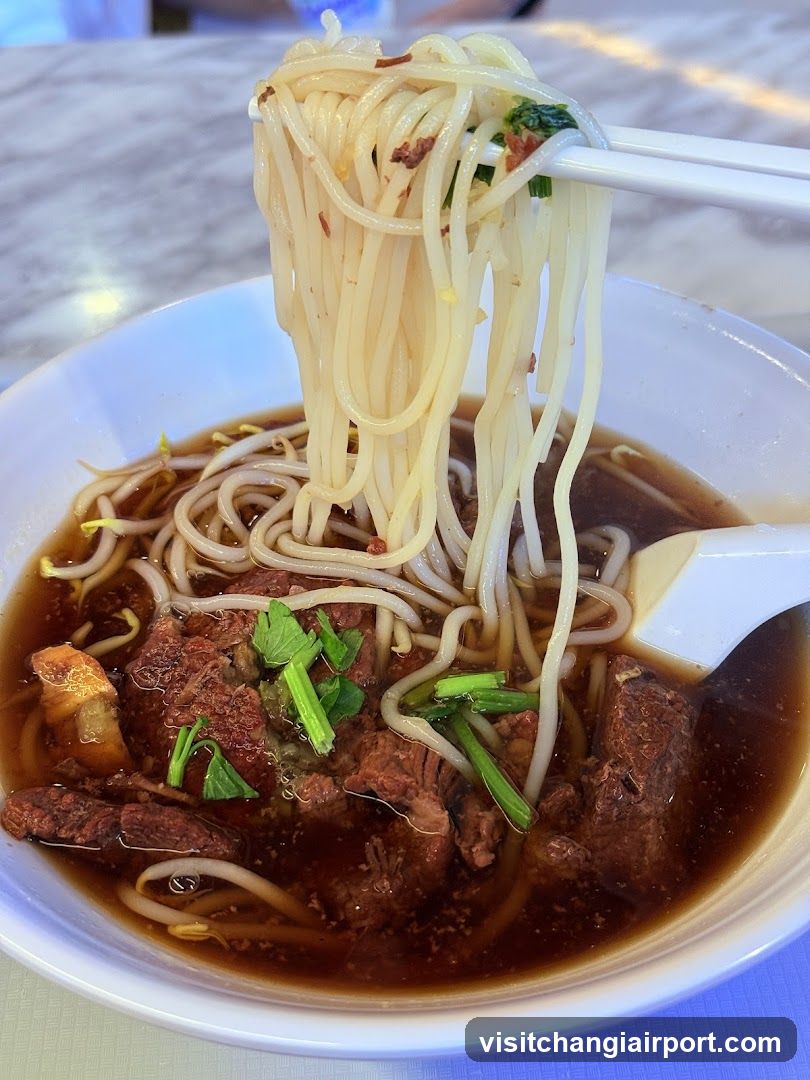 Bowl of Noodle Soup with Beef