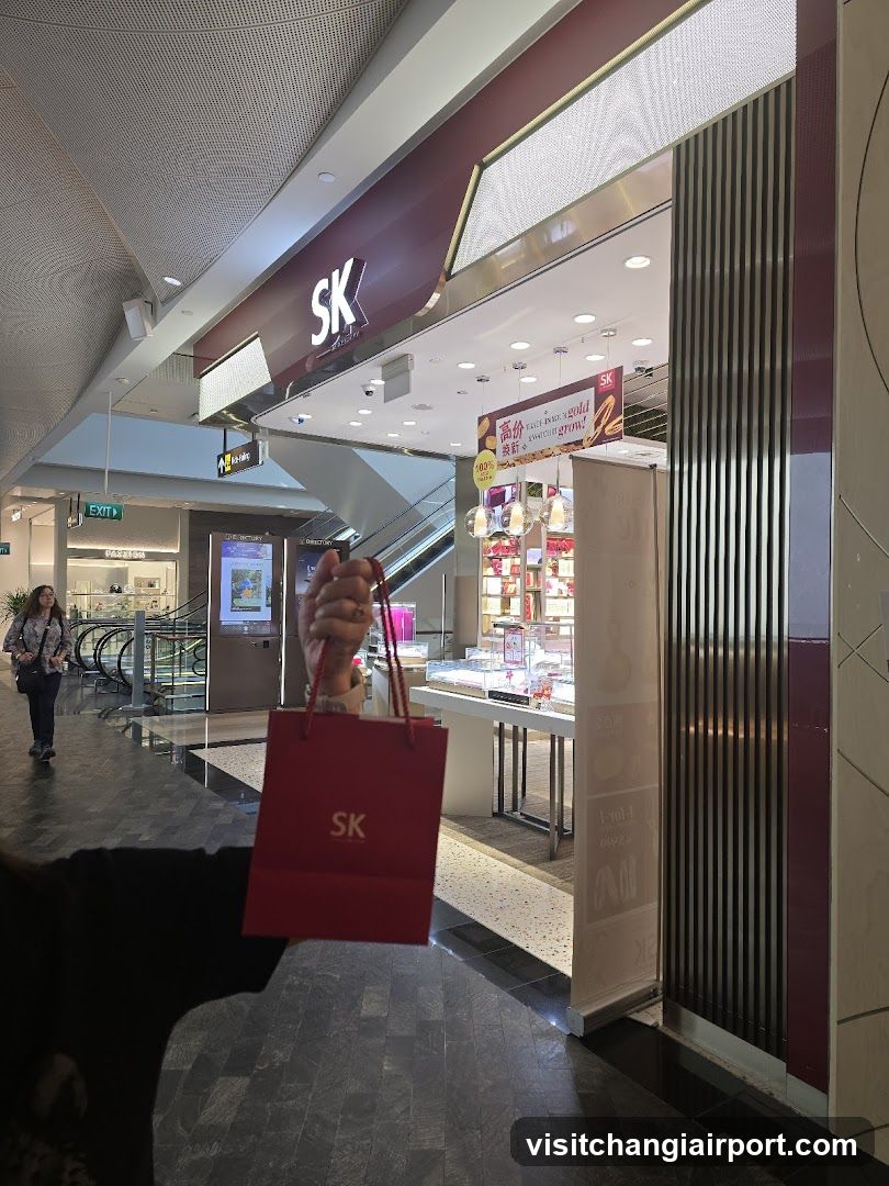 Shopping Bag in Mall Corridor