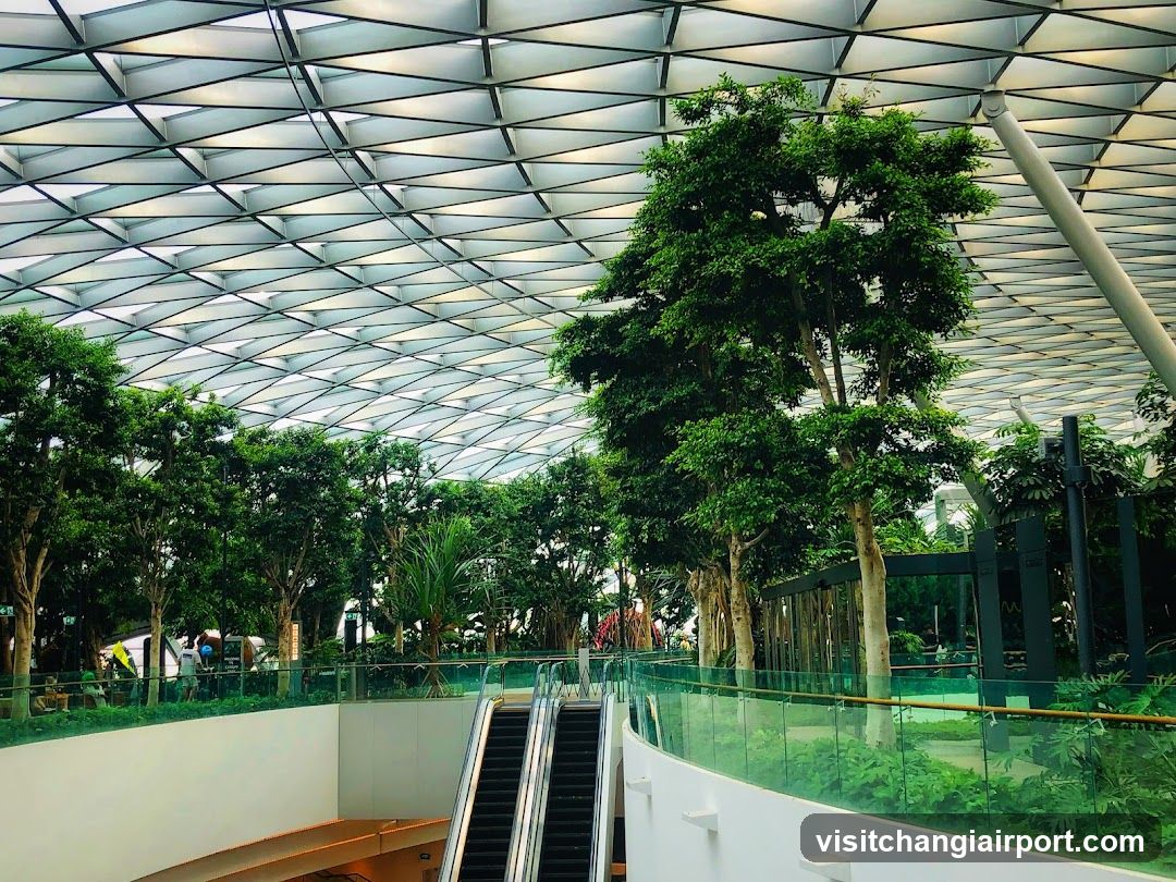 Indoor Garden with Escalator