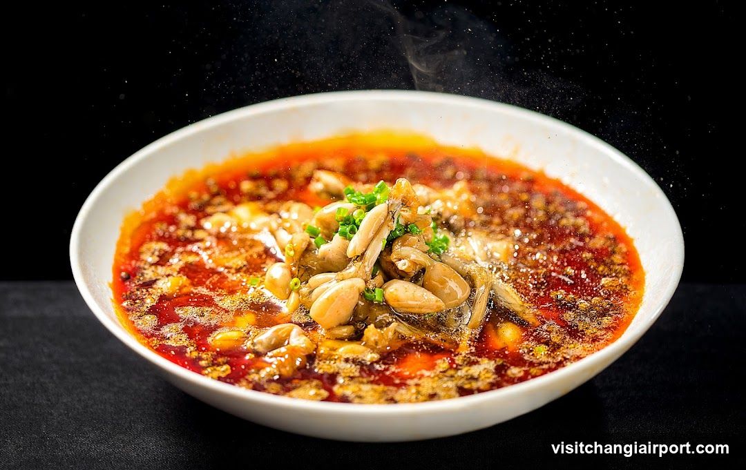 Spicy Dish with Peanuts and Green Onions