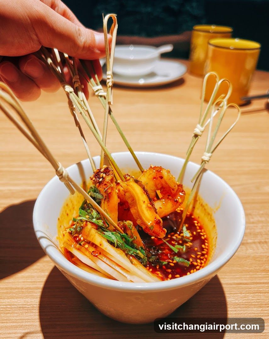 Spicy Skewered Food Bowl