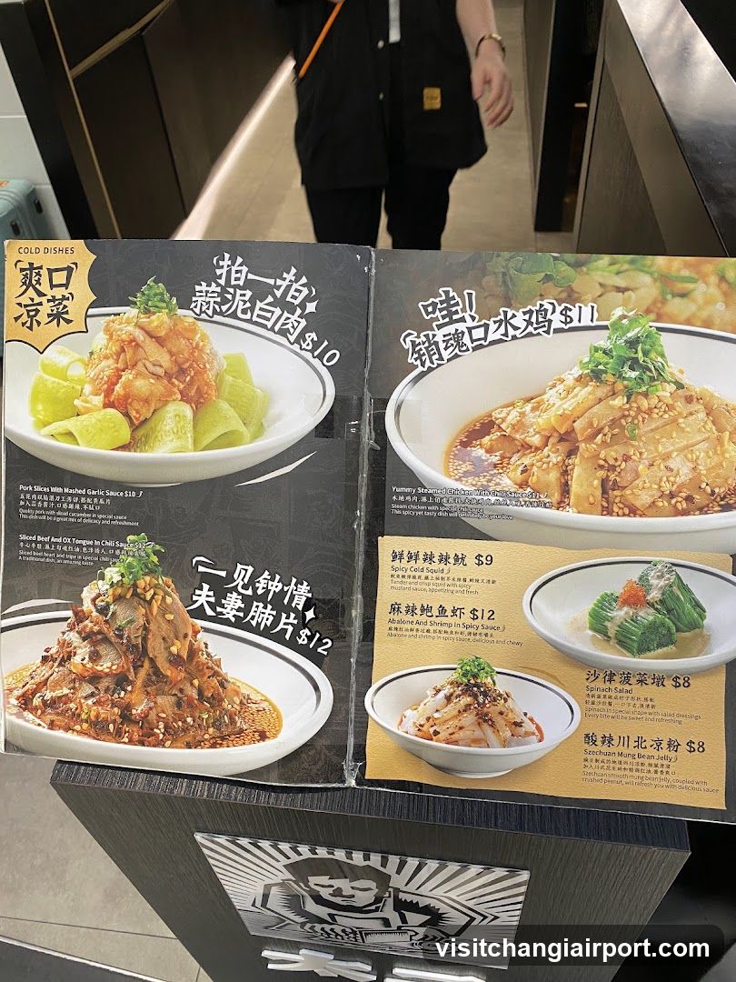 Cold Dishes Menu