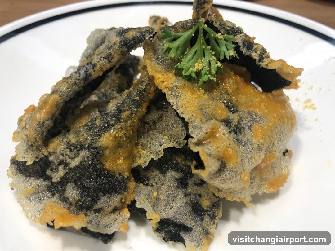 Fried Fish with Parsley Garnish