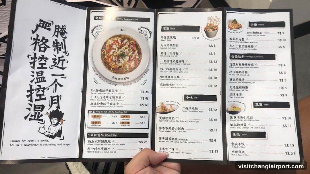Tai Er's Smackout Menu