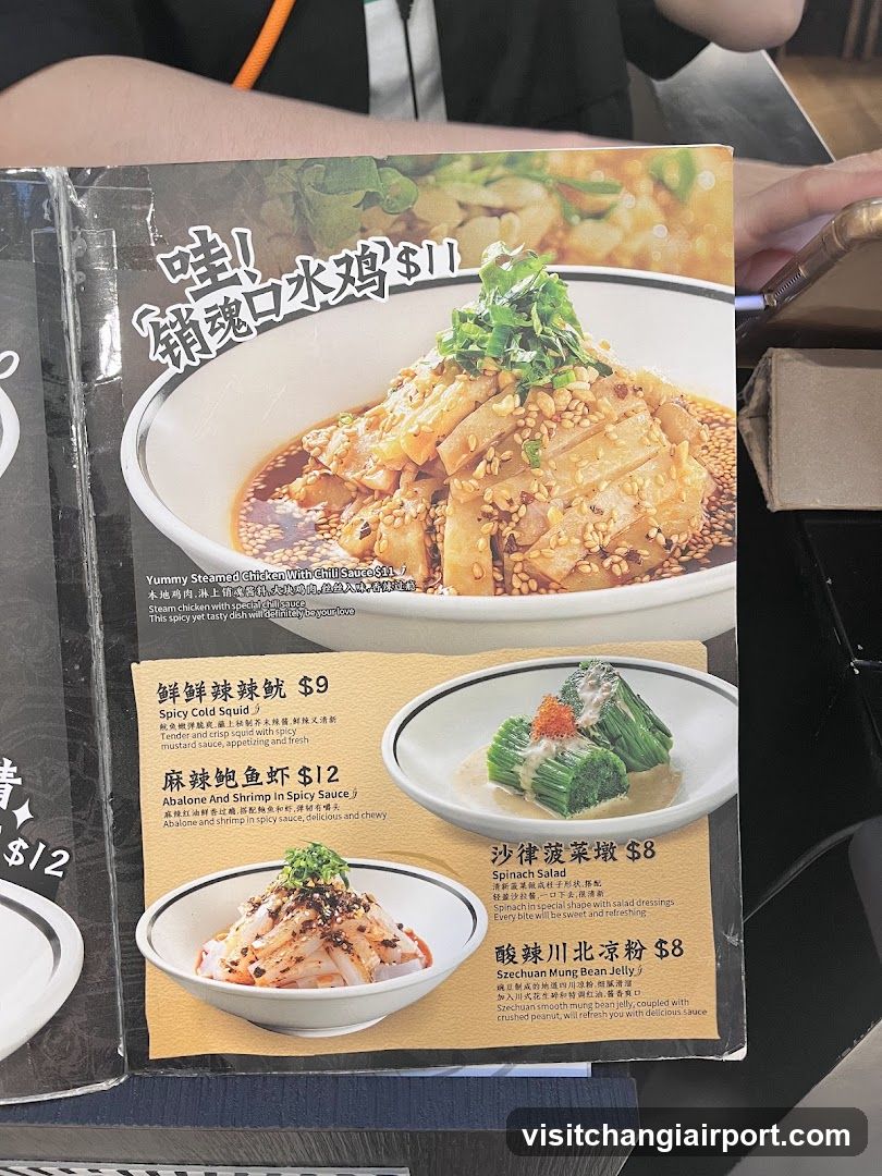 Spicy Chicken and Seafood Menu