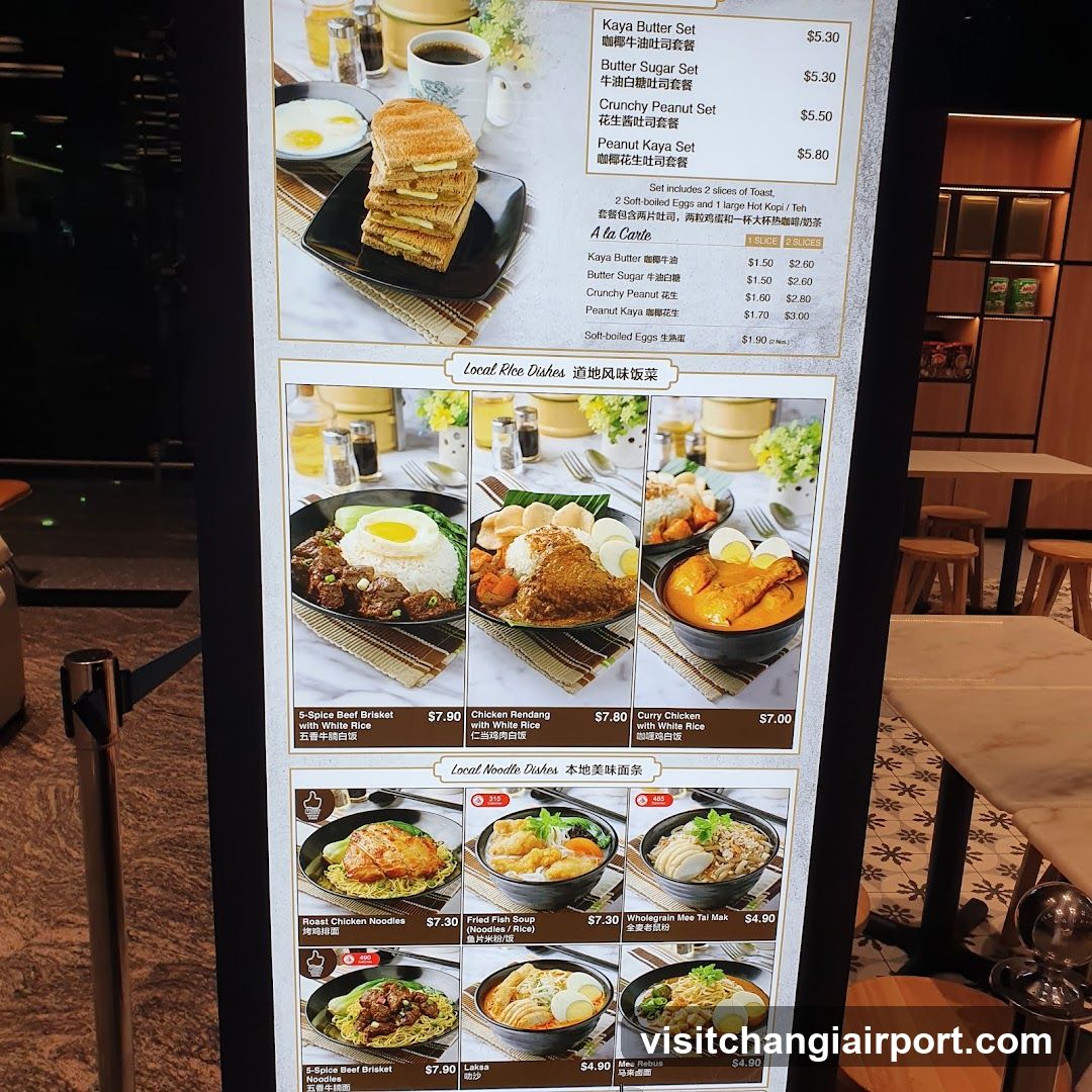 Kaya Butter Set Menu Board