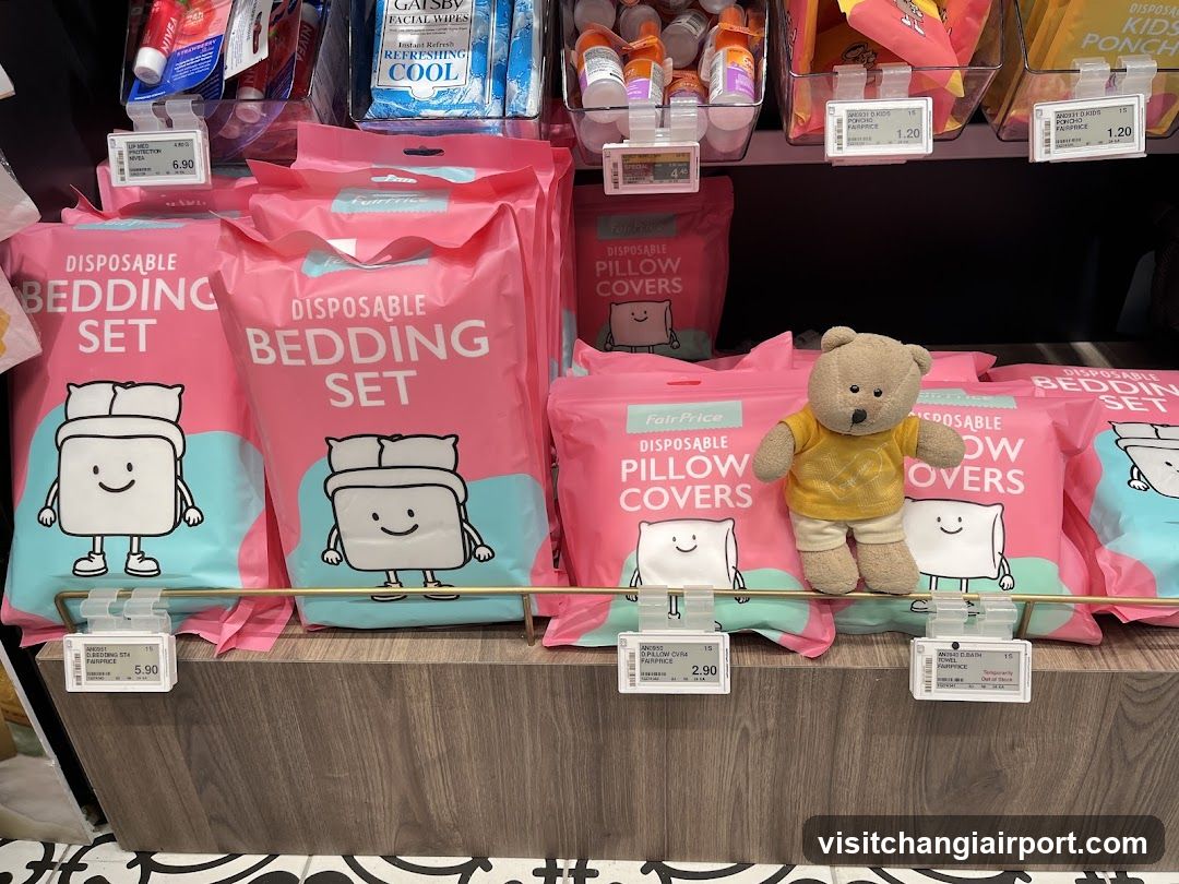 Disposable Bedding Set Display