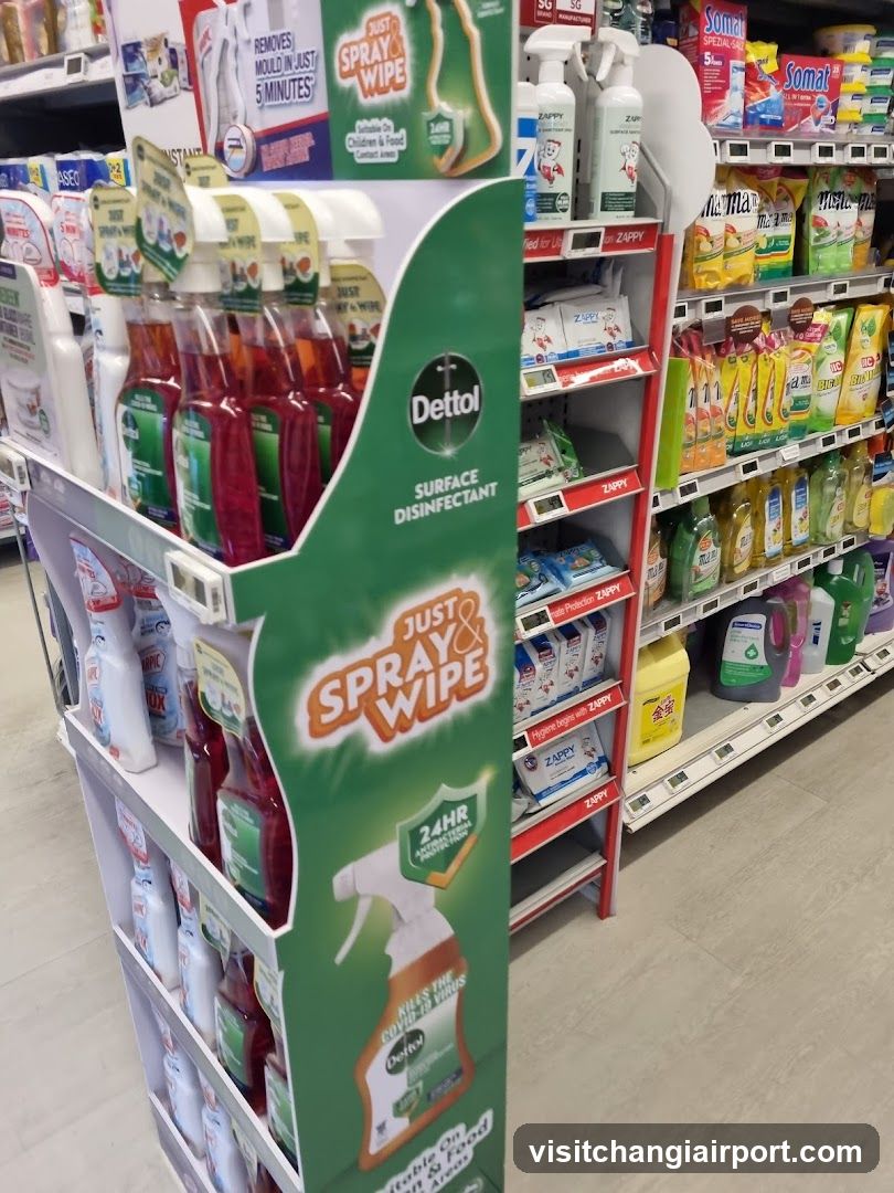 Dettol Spray Wipe Display in Store