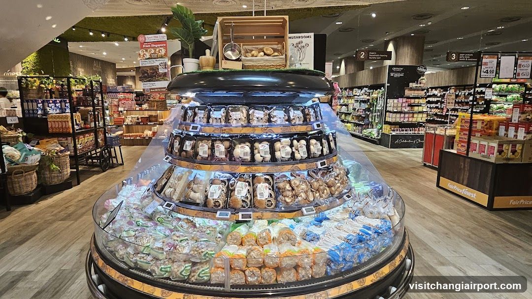Mushroom Display in Grocery Store