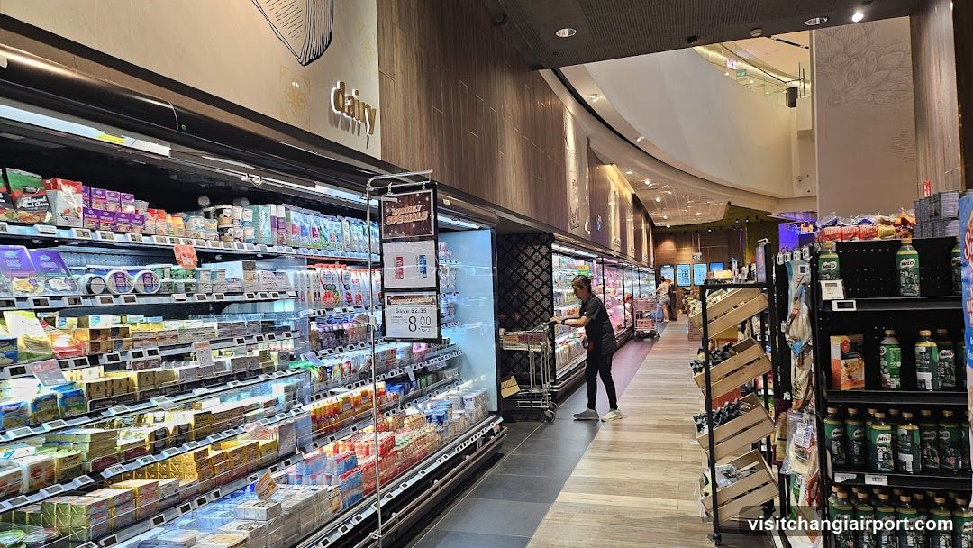Dairy Section in a Modern Grocery Store