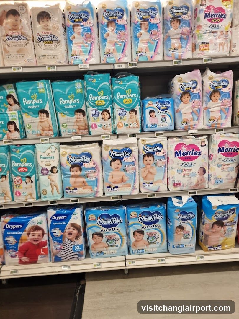 Baby Diaper Display Shelf
