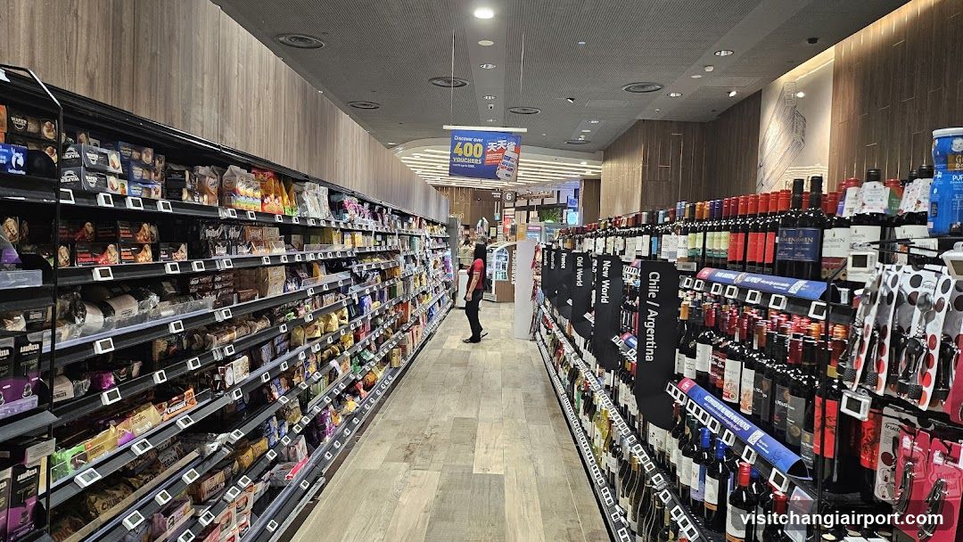 Grocery Store Interior Aisle