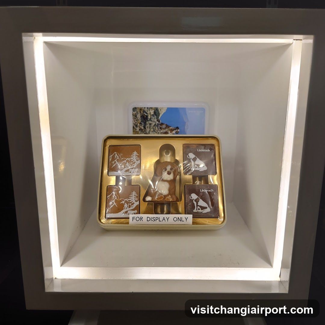 Display Case with Chocolate Set