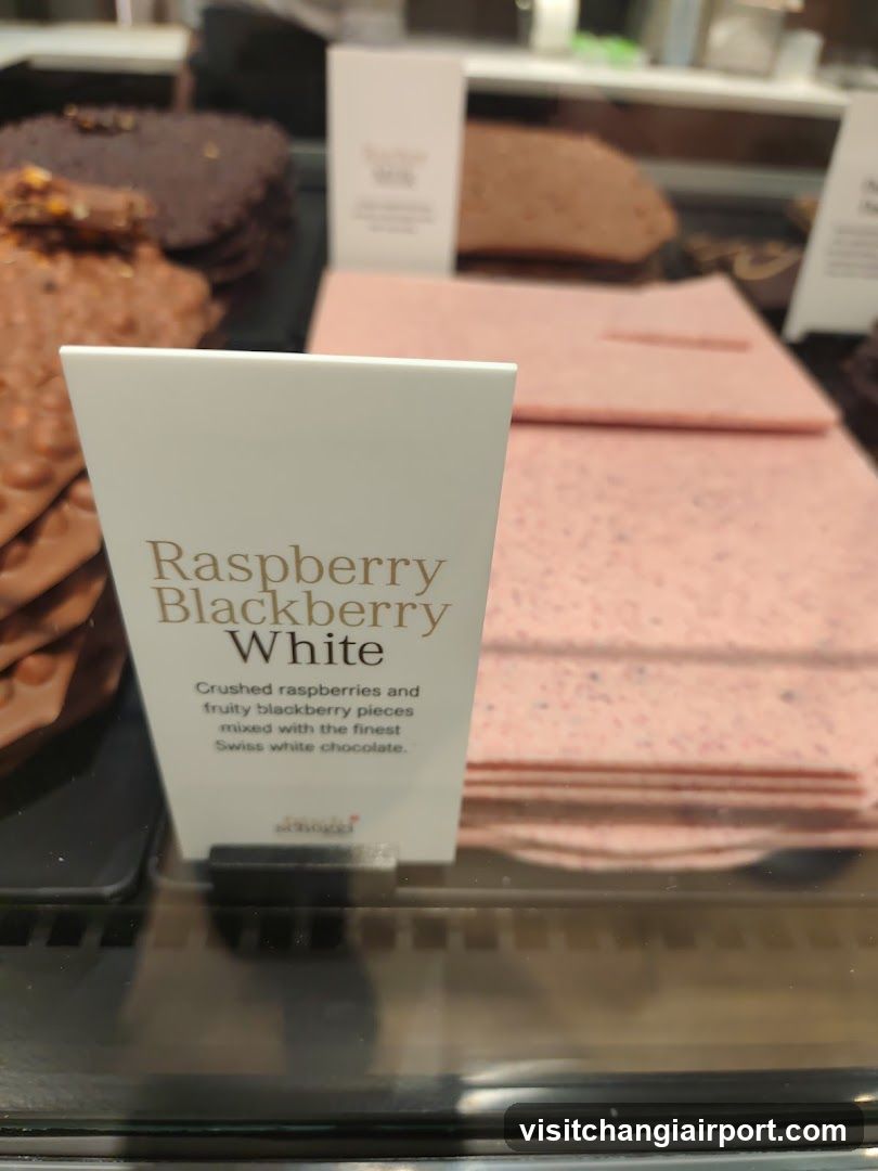 Raspberry Blackberry White Chocolate Display