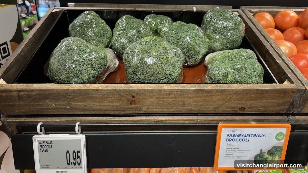 Broccoli Display in Grocery Store