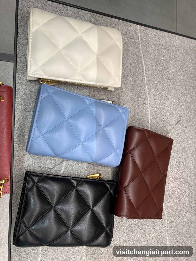 Quilted Wallets Display