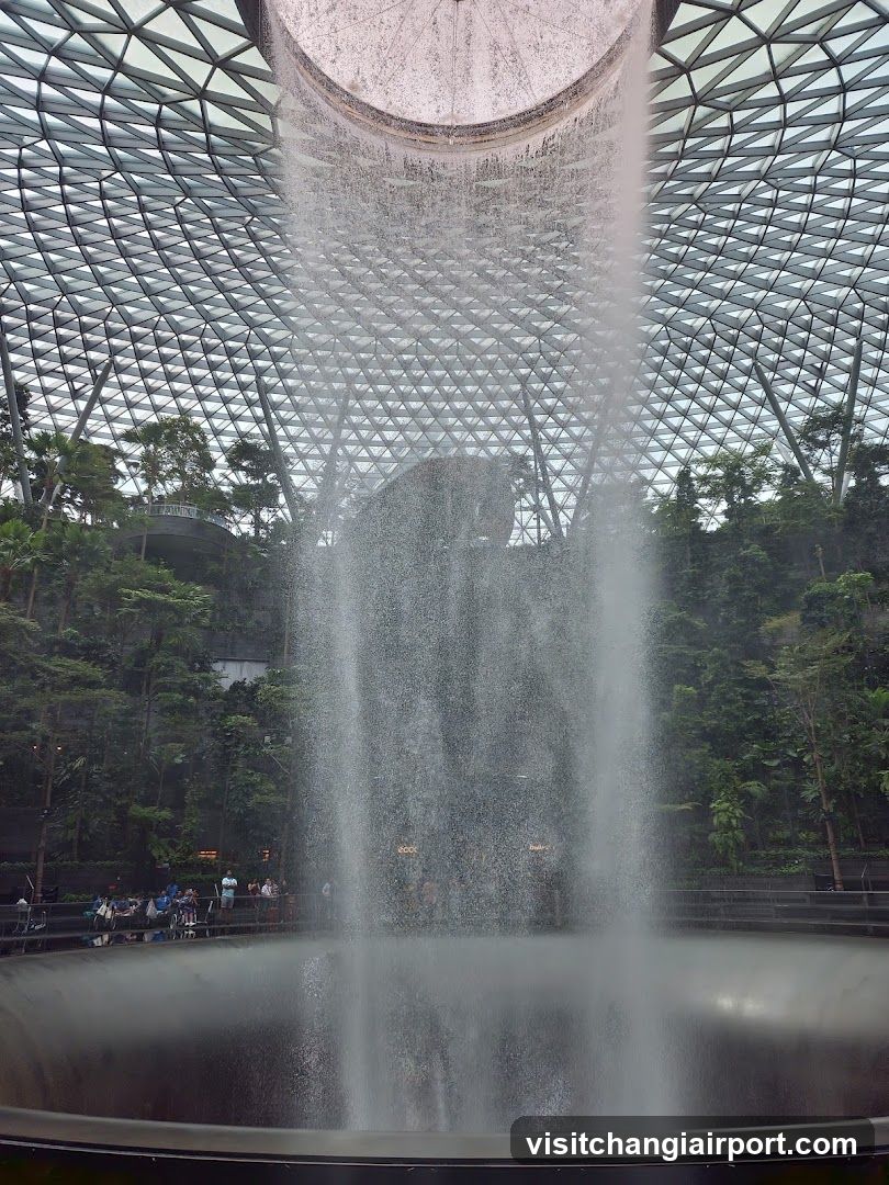 The Rain Vortex at Jewel Changi Airport
