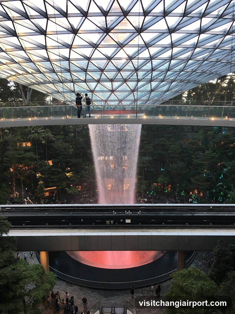 The Cloud Forest at Jewel Changi Airport