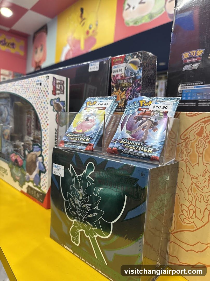 Pokemon merchandise display