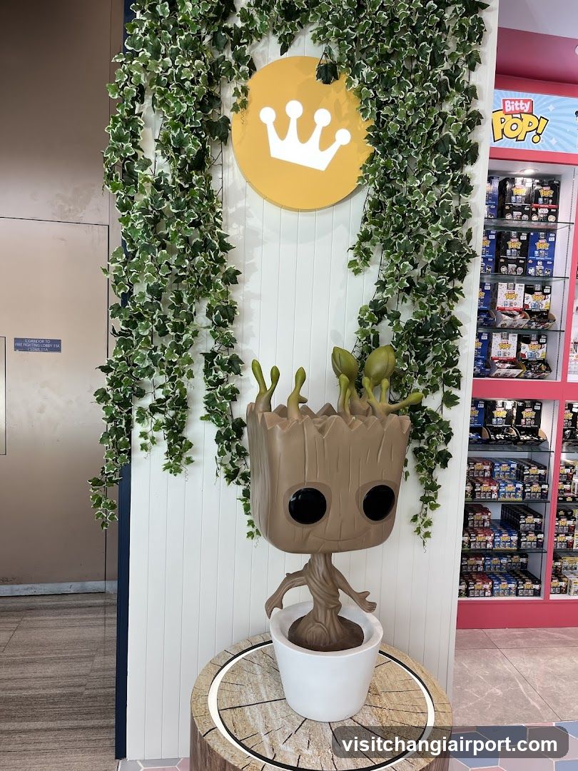 Funko Pop Display with Baby Groot