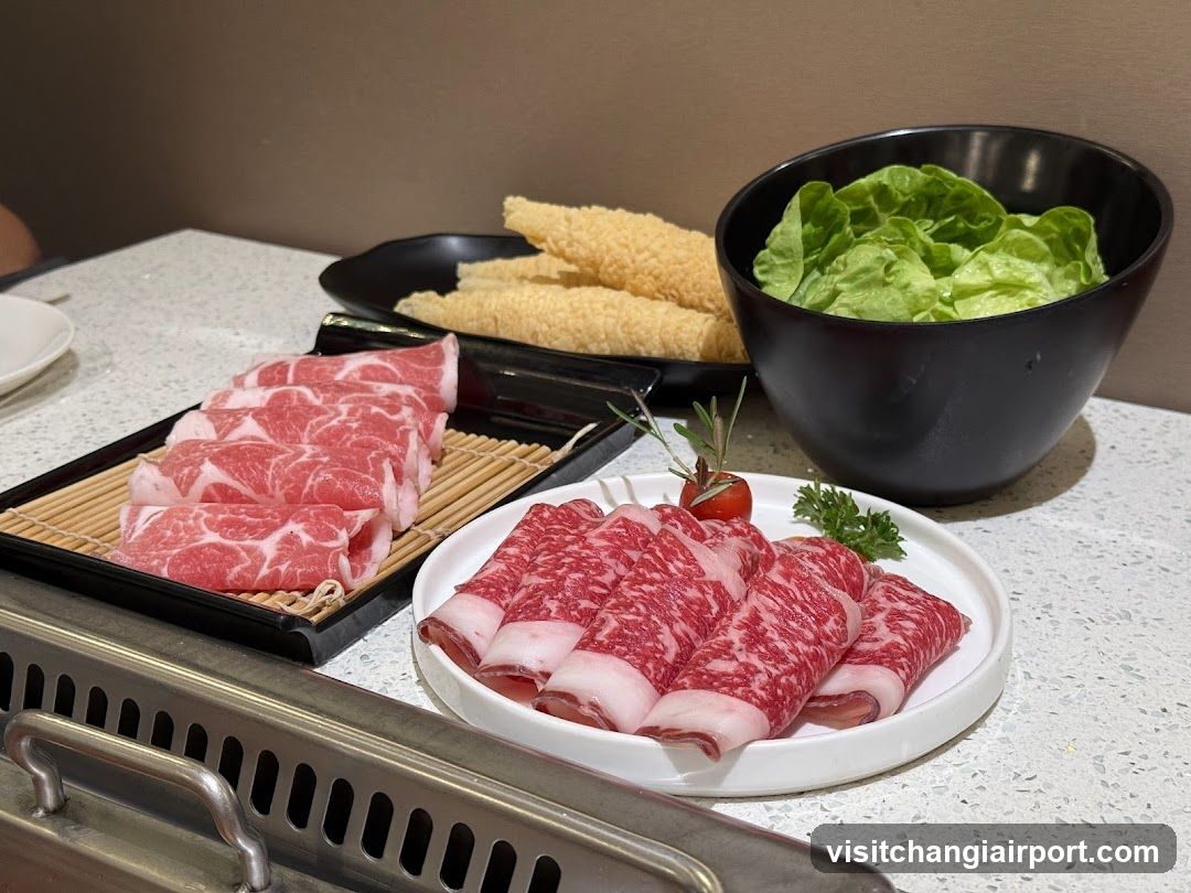 Hot Pot Ingredients Display