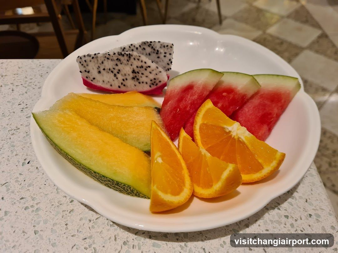 Fruit Platter on White Plate