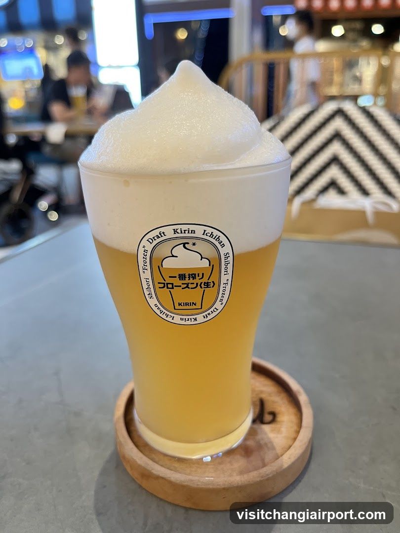 Draft Beer with Foam