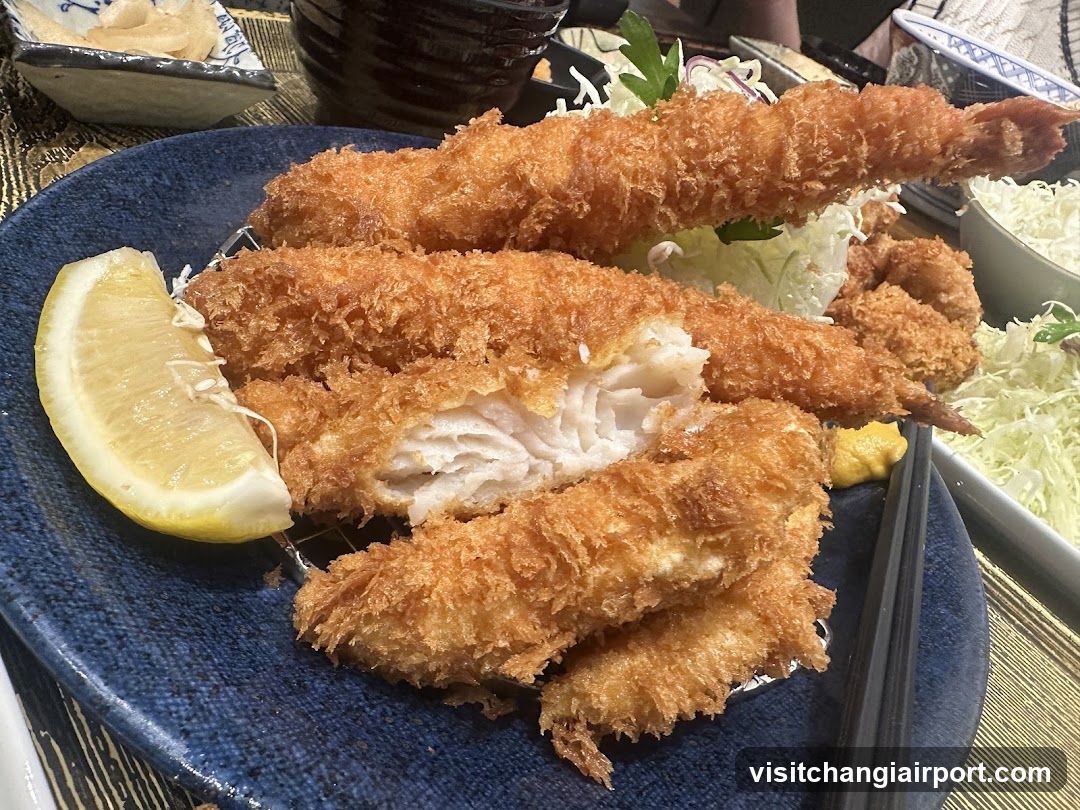 Fried Fish with Lemon Wedge