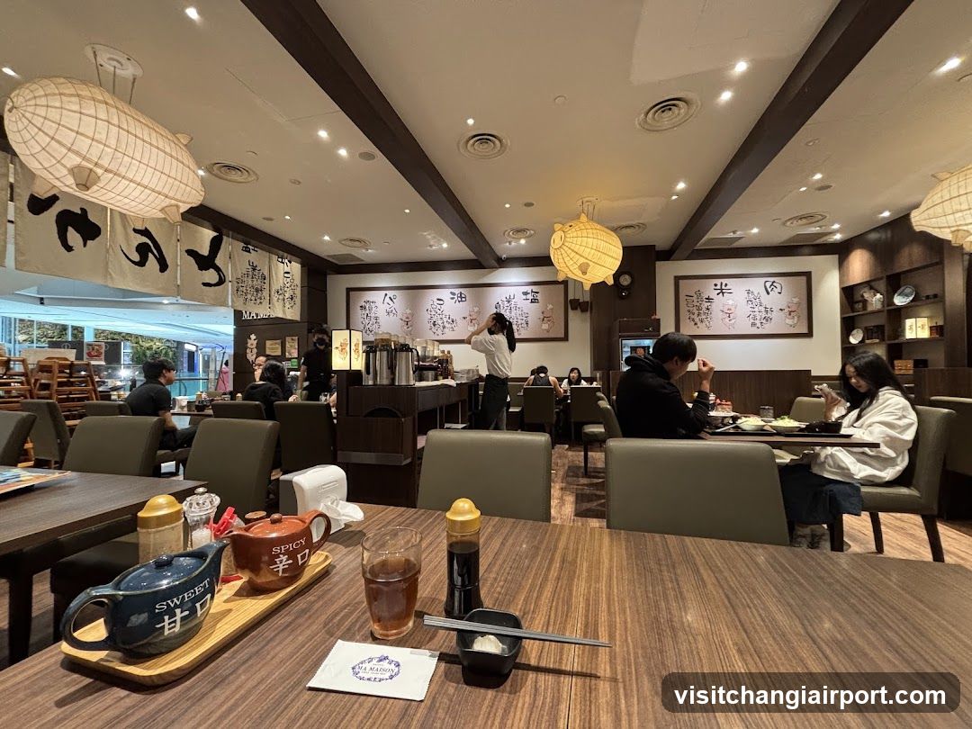 Restaurant Interior with Dining Tables and Decor