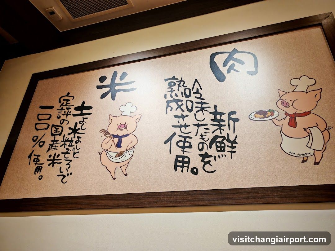 Pig-themed Japanese advertisement poster