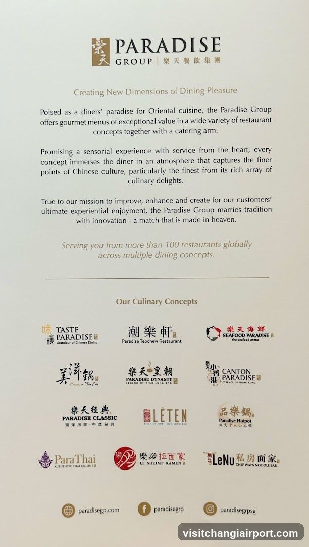 Paradise Group Culinary Concepts Brochure