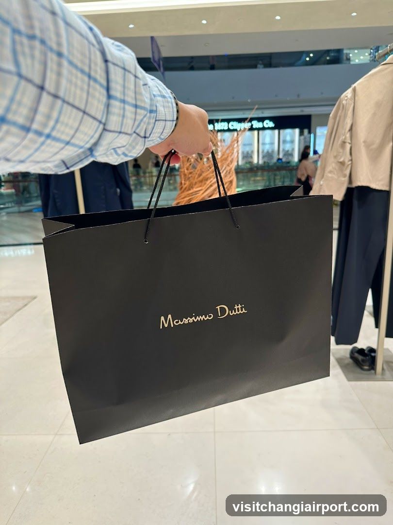 Shopping Bag in Mall Interior