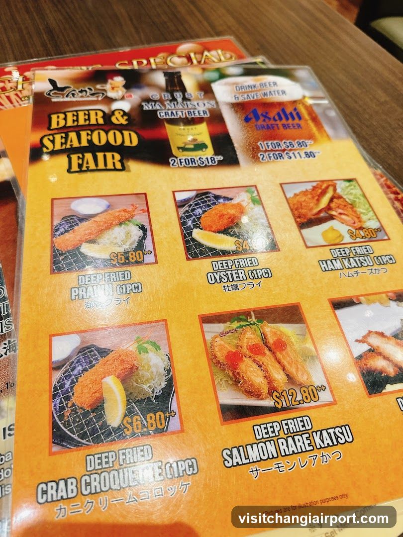 Beer & Seafood Fair Menu