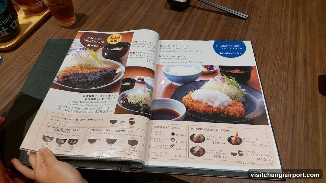 Nagoya Miso Katsu Menu