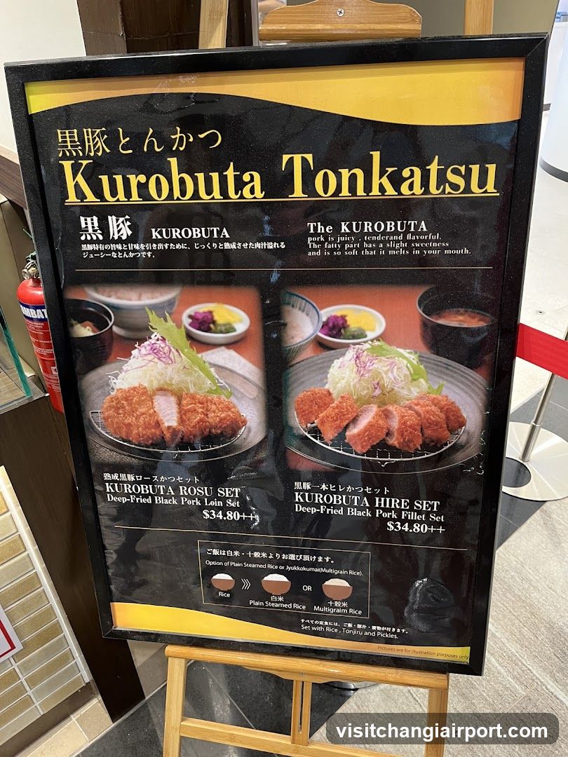 Kurobuta Tonkatsu Menu Board