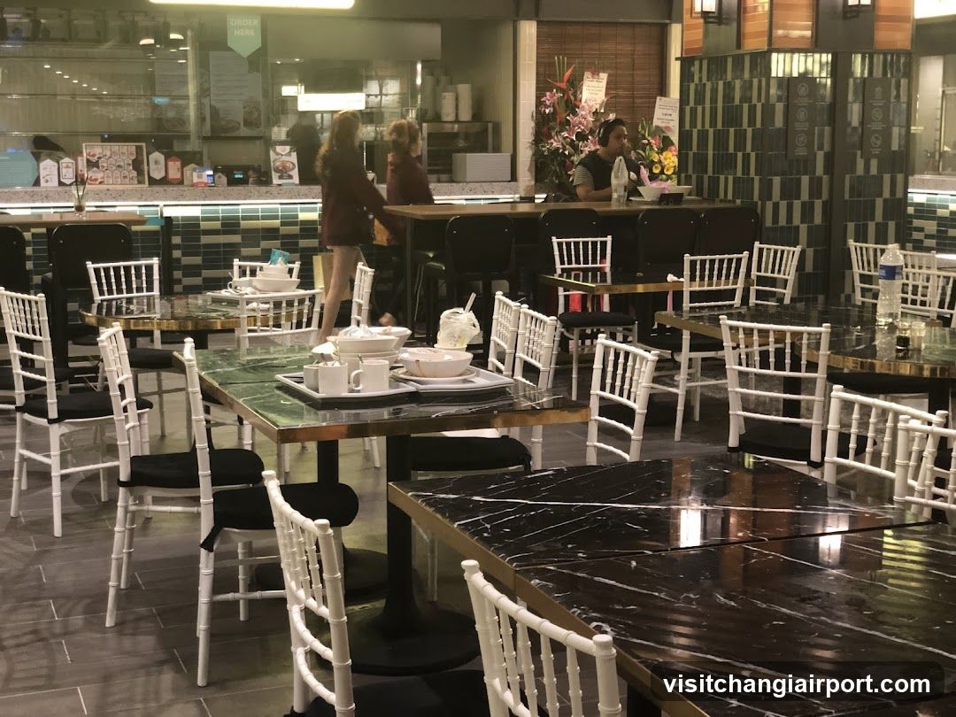Restaurant Interior with Staff and Tables