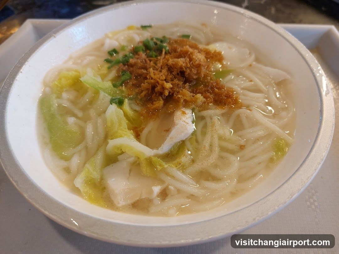 Bowl of Noodles with Broth and Toppings