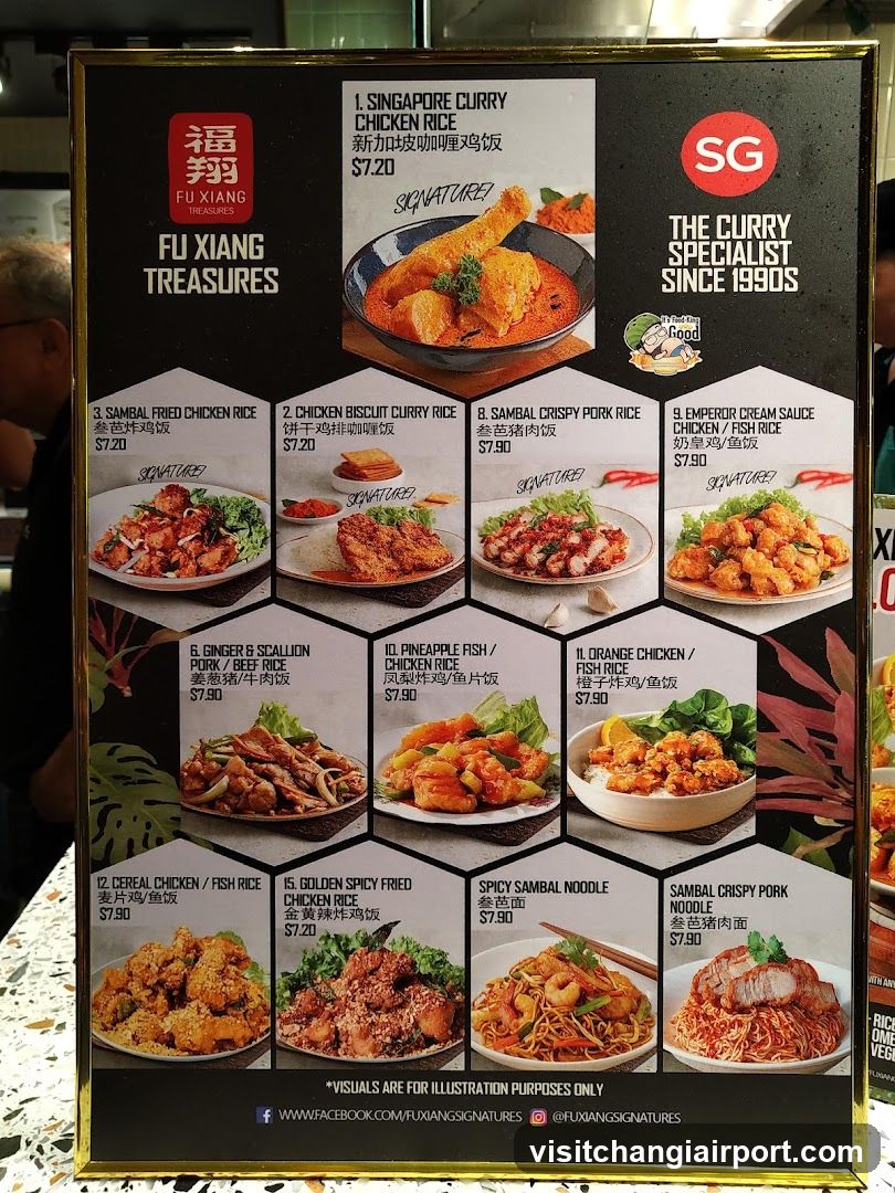 Fu Xiang Treasures Menu Board