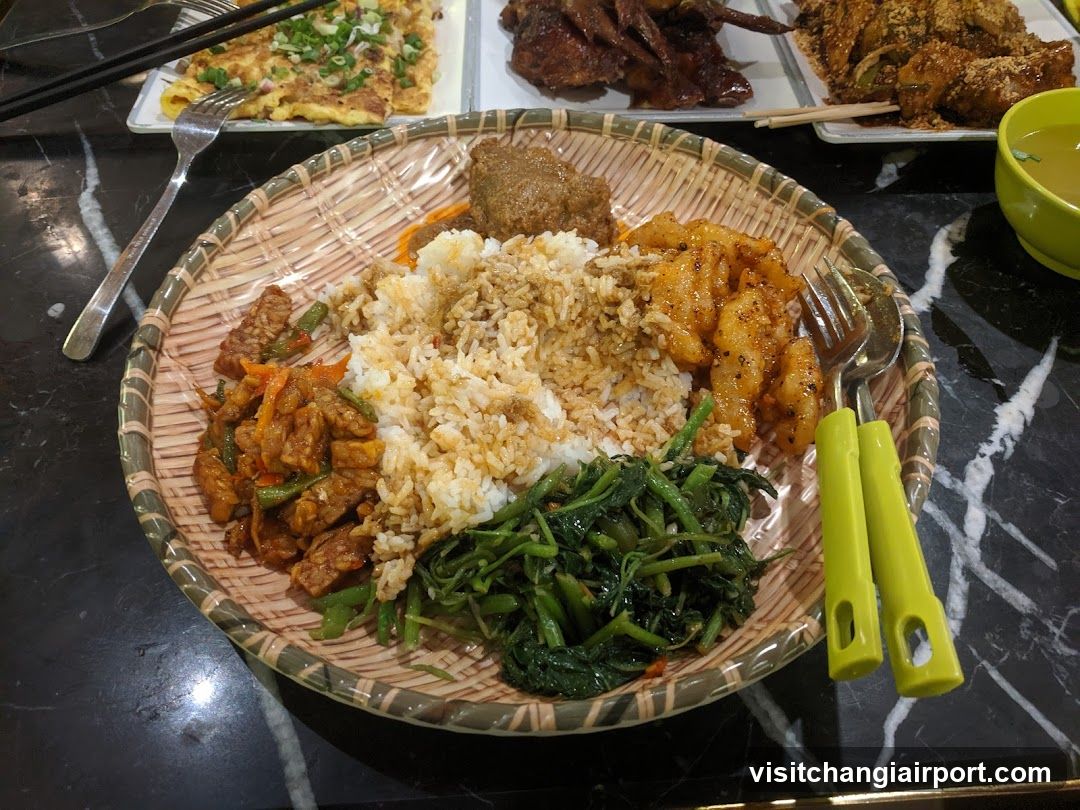 Bowl of Rice with Side Dishes