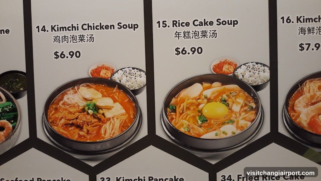Korean Food Menu Board