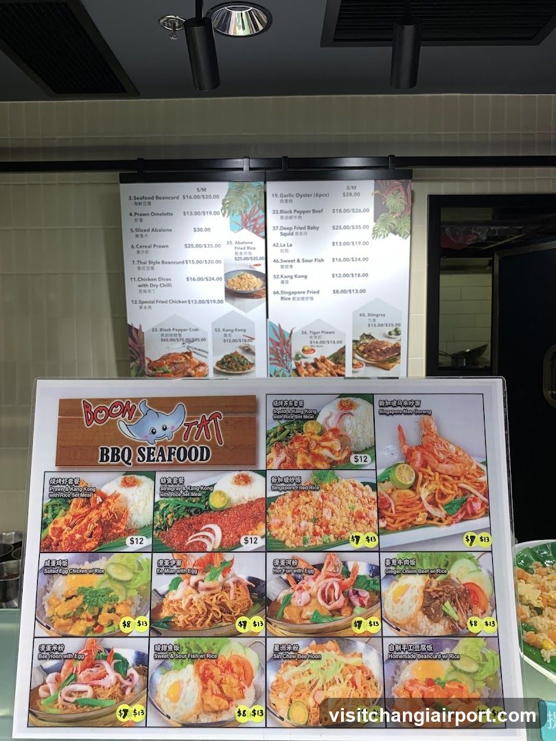 Boon BBQ Seafood Menu