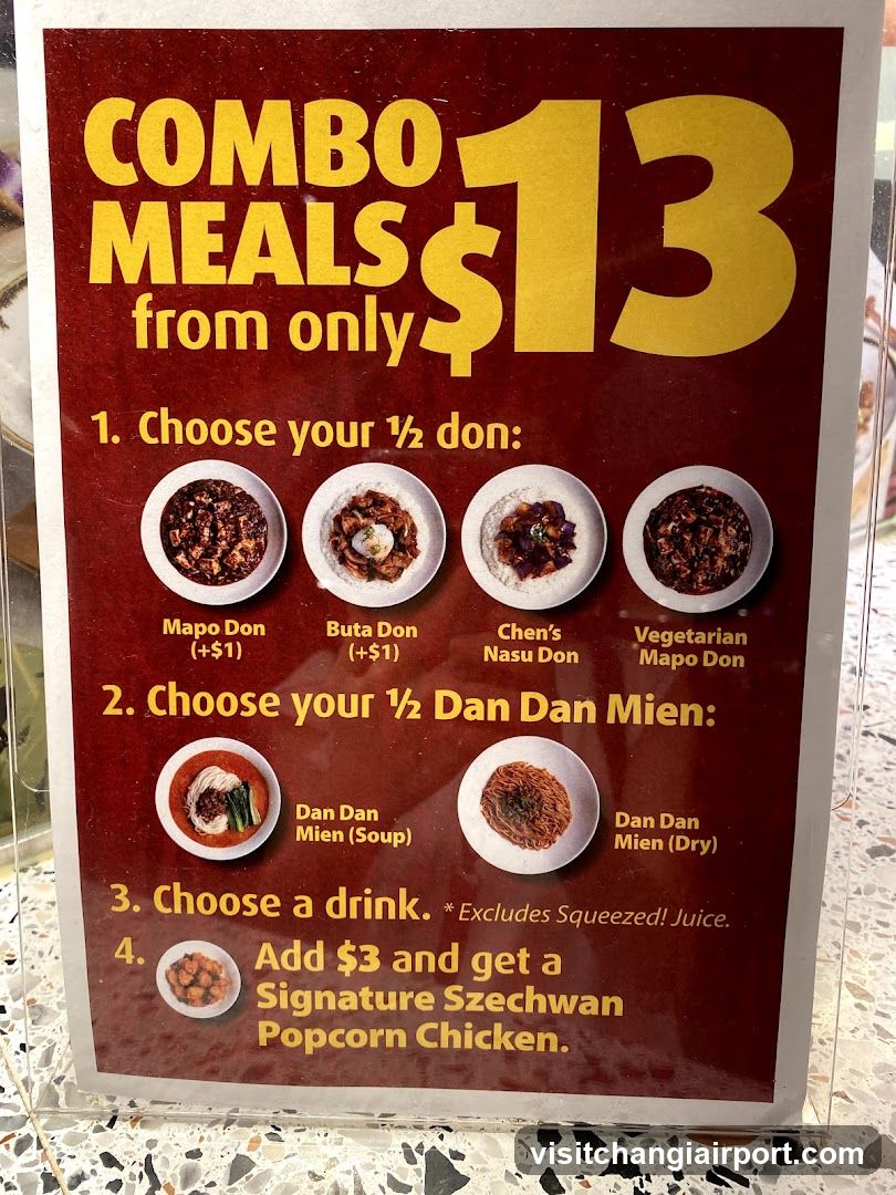 Combo Meals Menu Board