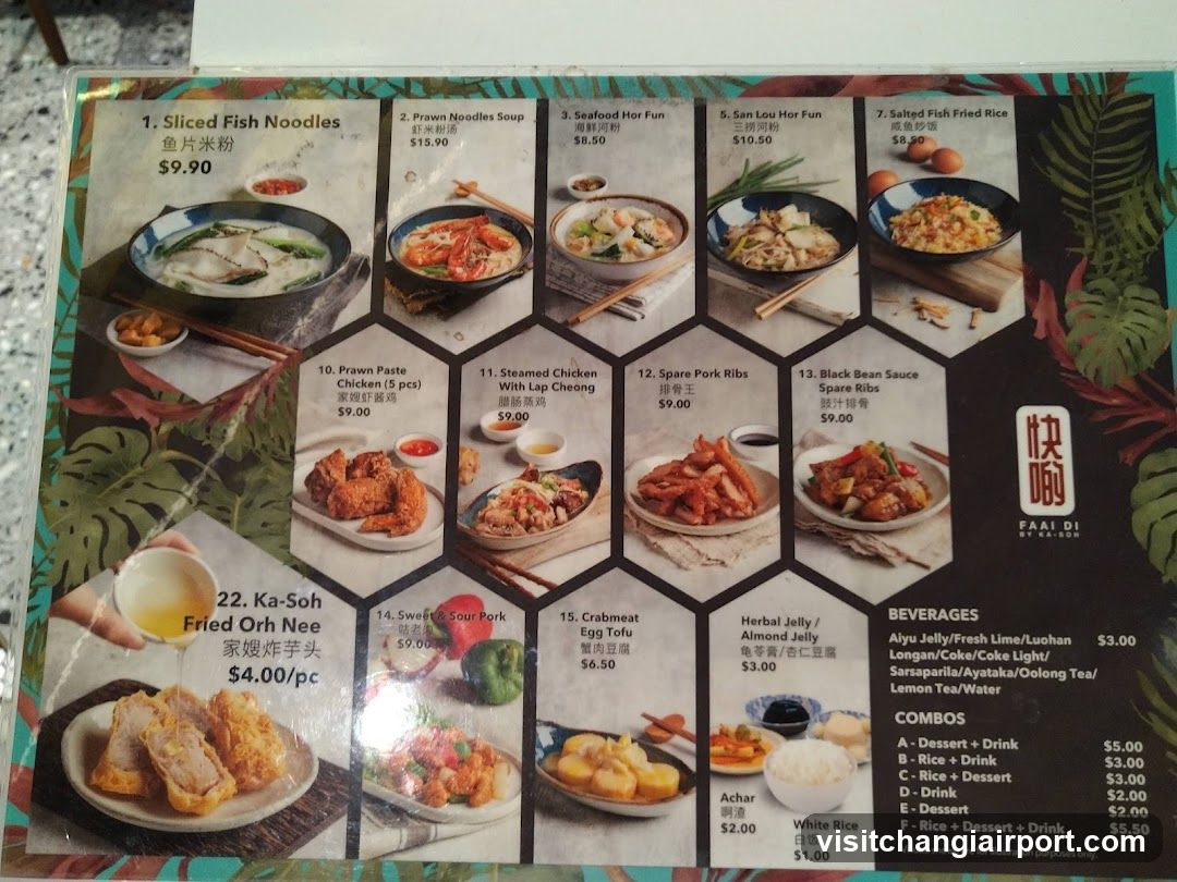 Faai Di Menu
